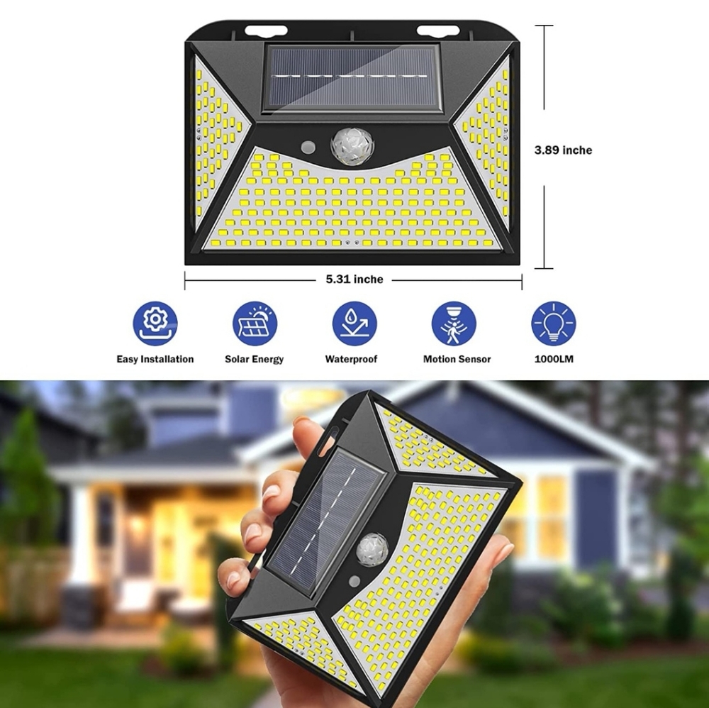 solar light outdoor on wall